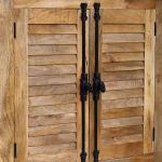 AROLD - mobile in legno di mango con 2 ante e 2 cassetti