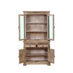 ALTER - credenza con vetrina in legno di mango