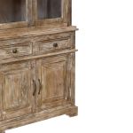 ALTER - credenza con vetrina in legno di mango