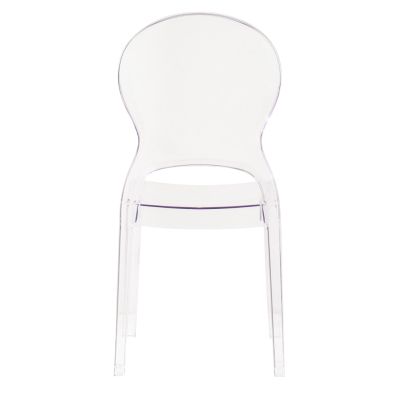 REY - sedia da interno in policarbonato trasparente