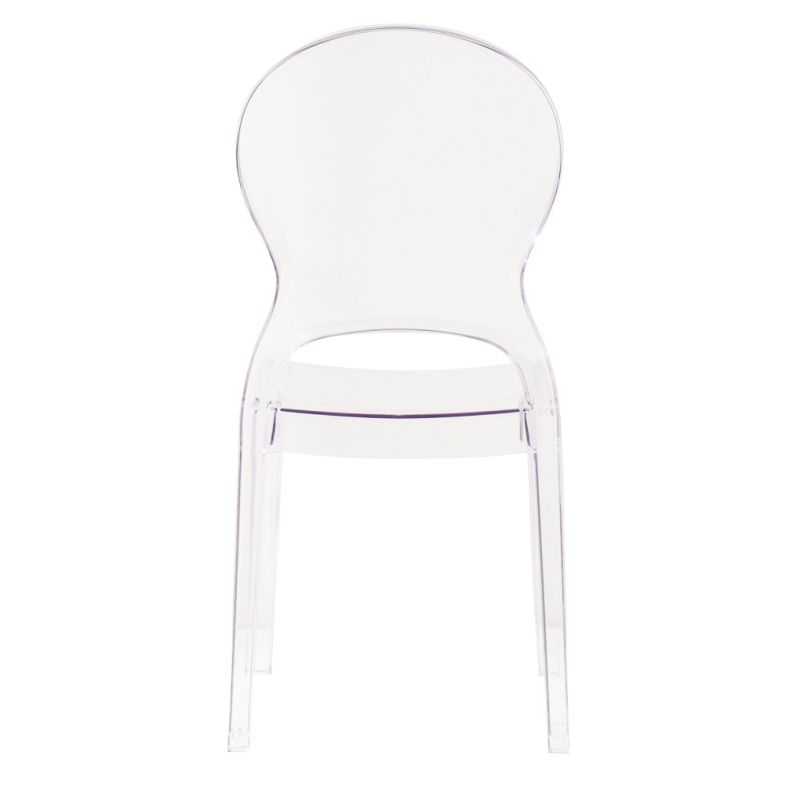 REY - sedia da interno in policarbonato trasparente