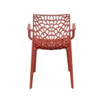 GEORGETA - poltrona moderna in polipropilene con decorazione