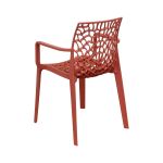 GEORGETA - poltrona moderna in polipropilene con decorazione