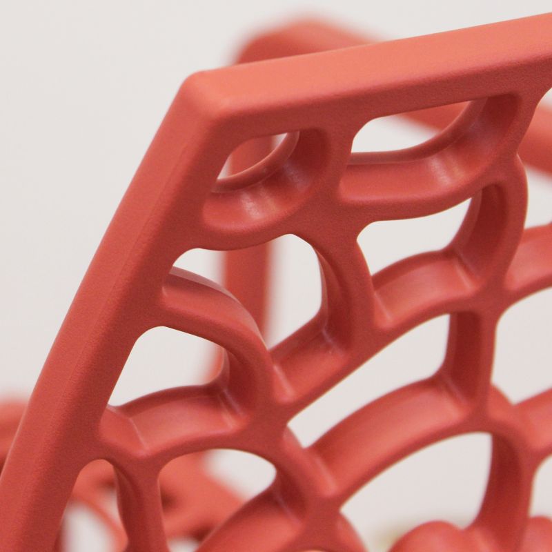 GEORGETA - poltrona moderna in polipropilene con decorazione