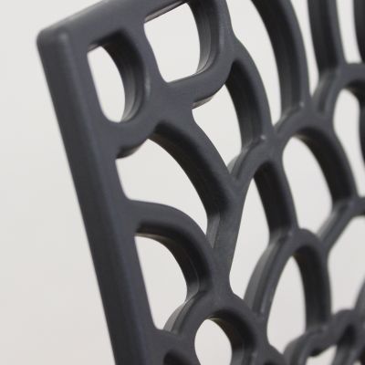 GEORGETA - poltrona moderna in polipropilene con decorazione