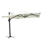 DRAX - ombrellone 3x3 m con palo laterale e telo in nylon