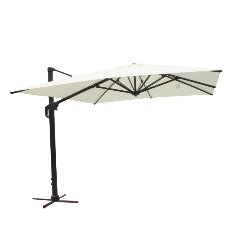 DRAX - ombrellone 3x4 m con palo laterale e telo in nylon