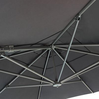 DRAX - ombrellone 3x4 m con palo laterale e telo in nylon