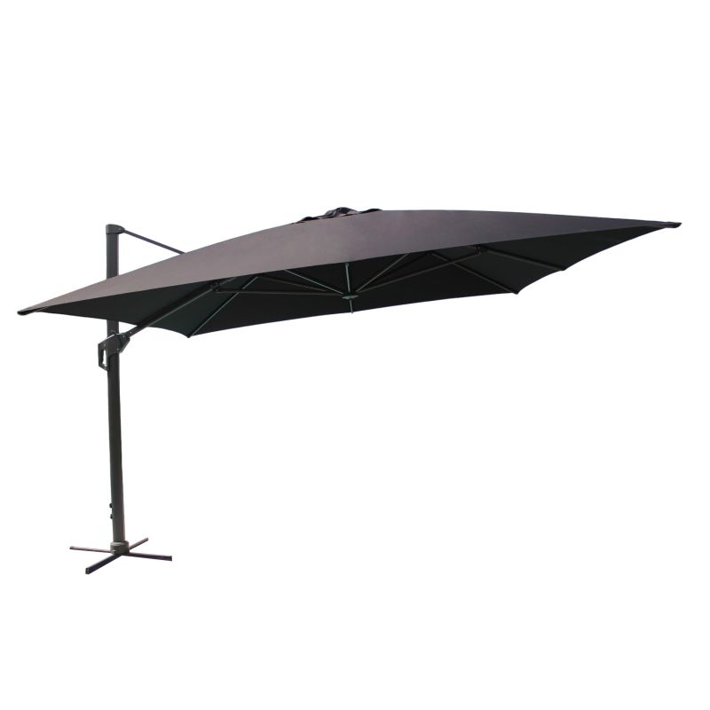DRAX - ombrellone 4x4 m con palo laterale e telo in nylon