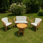 ODETTE - salotto in fibra natura bianco o miele