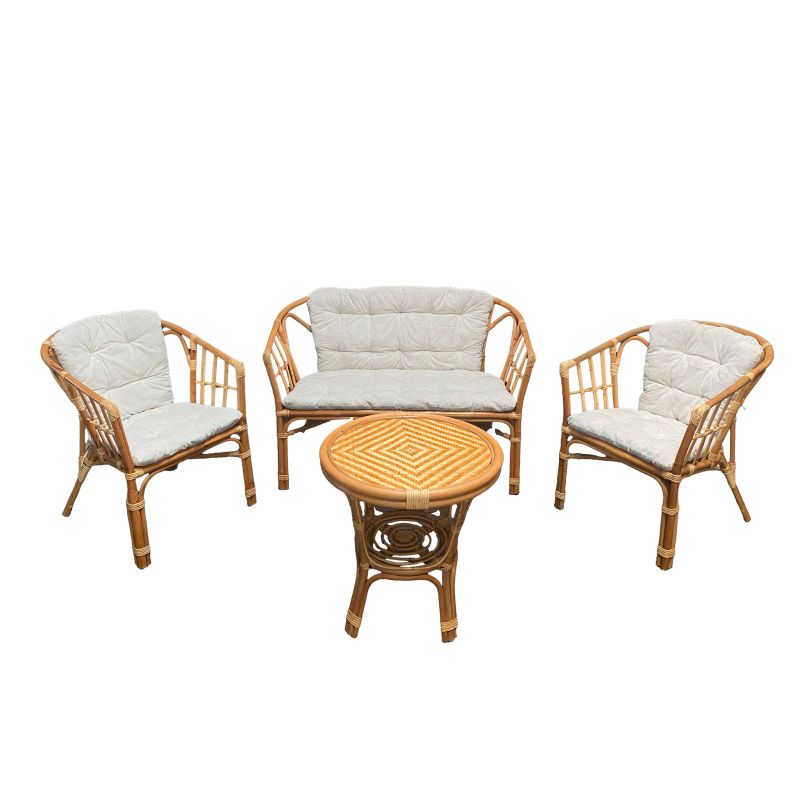 ODETTE - salotto in fibra natura bianco o miele