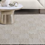 SARATOGA - tappeto in lana avorio con decoro