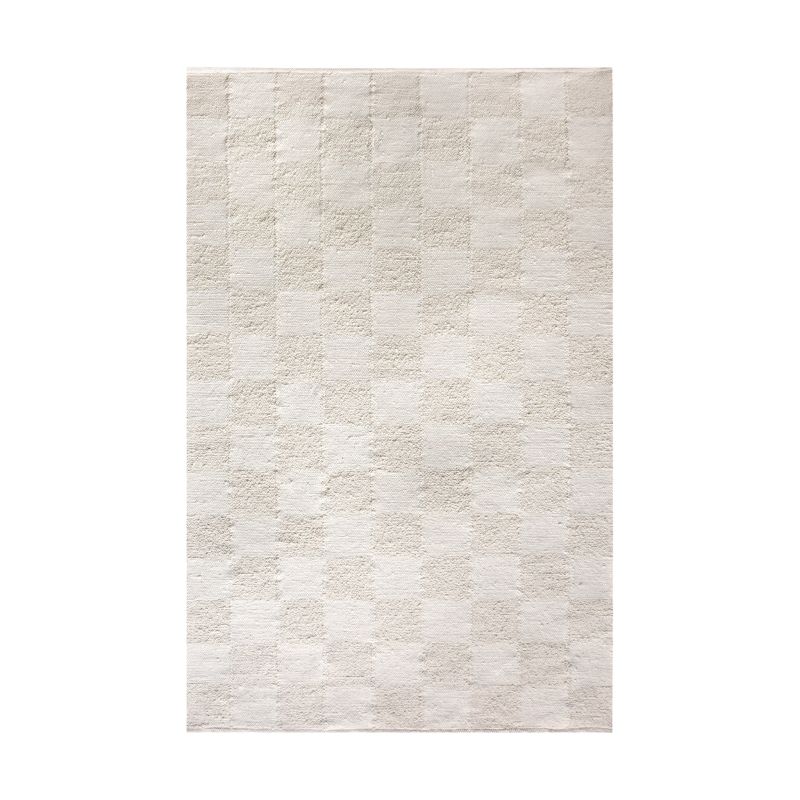 SARATOGA - tappeto in lana avorio con decoro