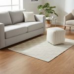 OVIEDO - tappeto in lana avorio con decoro