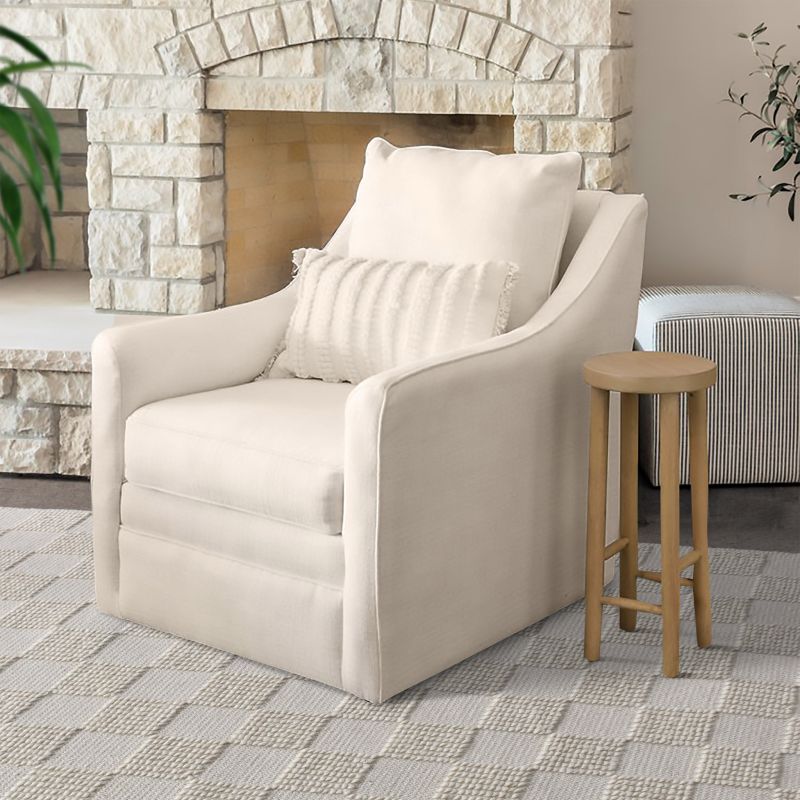 OVIEDO - tappeto in lana avorio con decoro