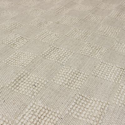 OVIEDO - tappeto in lana avorio con decoro