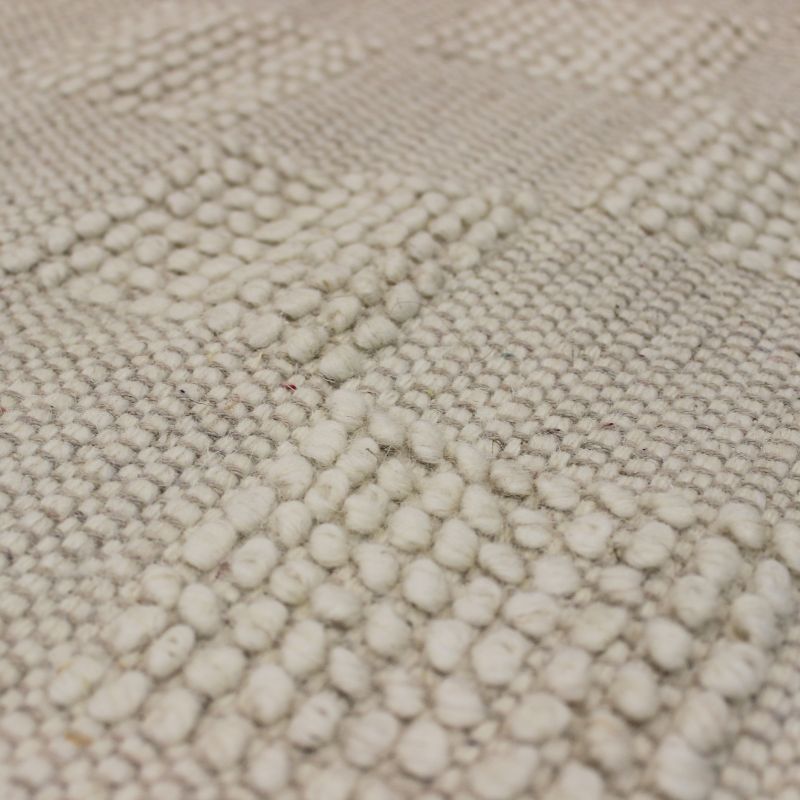 OVIEDO - tappeto in lana avorio con decoro