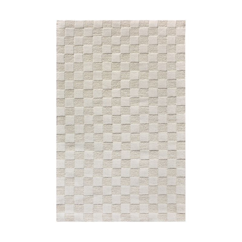 OVIEDO - tappeto in lana avorio con decoro