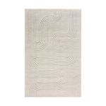 MEDAD - tappeto in lana avorio con decoro