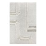 TOBIAS - tappeto in lana avorio con decoro