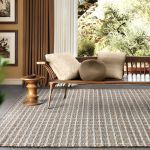 ZAFFIRO - tappeto in lana avorio con decoro