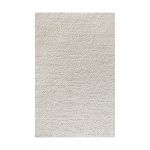 RUFUS - tappeto in lana avorio con decoro