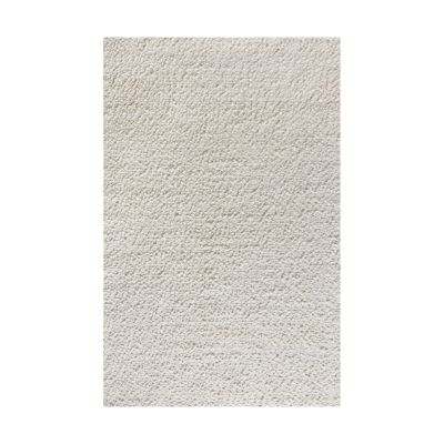 RUFUS - tappeto in lana avorio con decoro