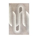 TURIN - tappeto in lana avorio con decoro