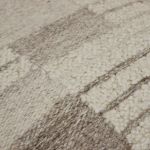 KURT - cuscino in lana avorio con decoro 45 x 45