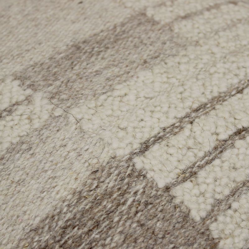 KURT - cuscino in lana avorio con decoro 45 x 45