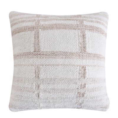 JUPITER - cuscino in lana avorio con decoro 45 x 45