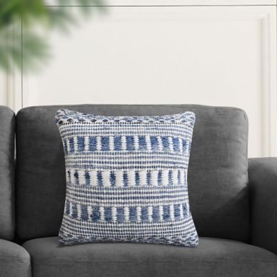 FRIDA - cuscino in lana avorio con decoro 45 x 45