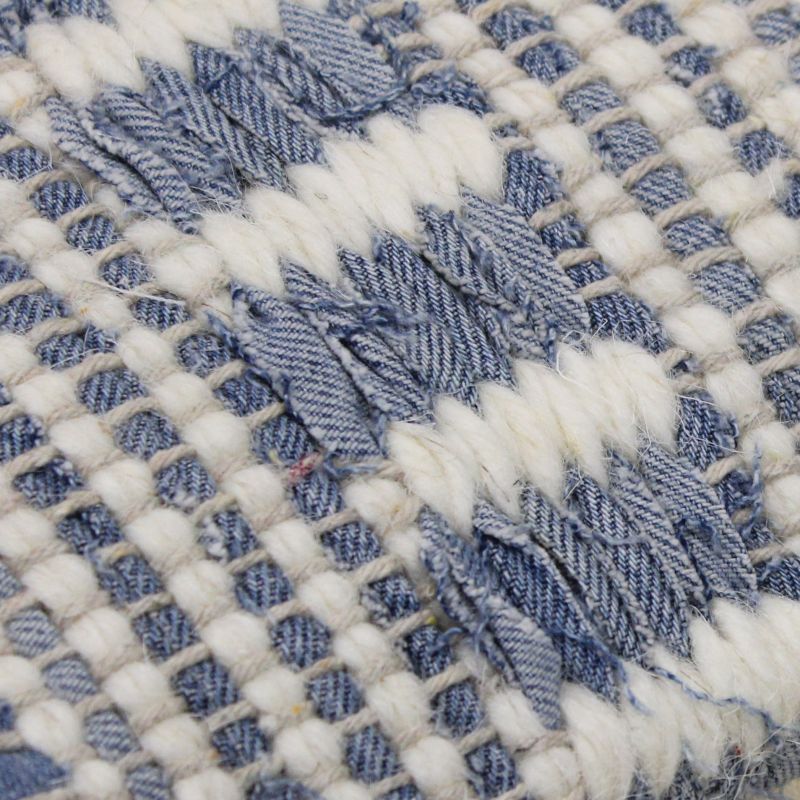 FRIDA - cuscino in lana avorio con decoro 45 x 45