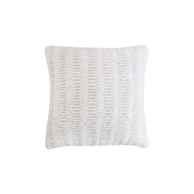 SIGRID - cuscino in lana avorio con decoro 45 x 45