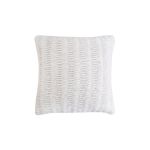 SIGRID - cuscino in lana avorio con decoro 45 x 45