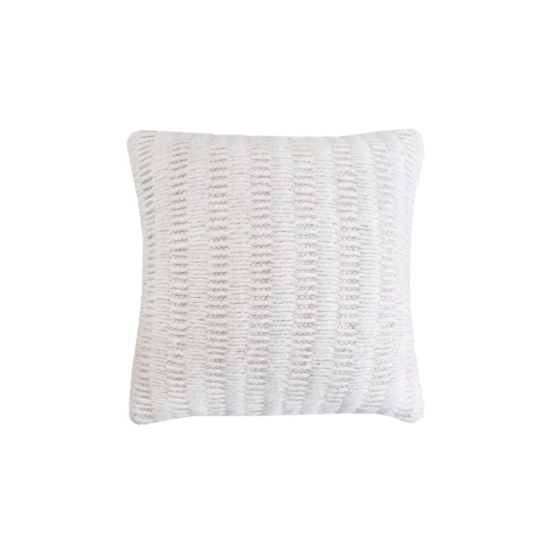 SIGRID - cuscino in lana avorio con decoro 45 x 45