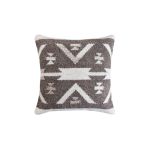 AXEL - cuscino in lana avorio con decoro 45 x 45