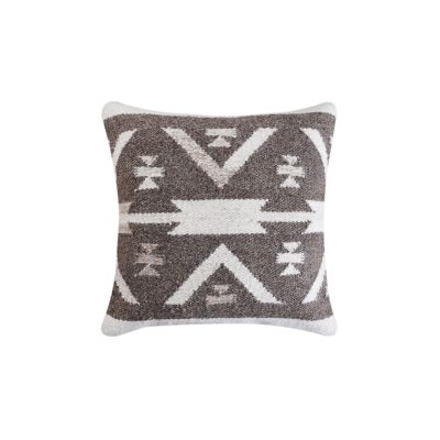 AXEL - cuscino in lana avorio con decoro 45 x 45