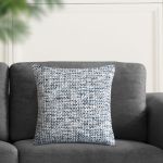 IVOR - cuscino in lana avorio con decoro 45 x 45