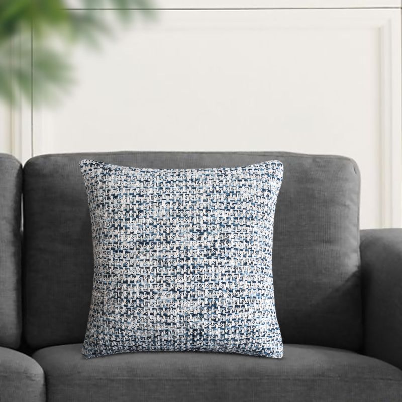 IVOR - cuscino in lana avorio con decoro 45 x 45