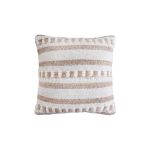 XABA - cuscino in lana avorio con decoro 45 x 45