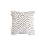 WOLF - cuscino in lana avorio con decoro 45 x 45