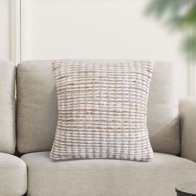 MARLENE - cuscino in lana avorio con decoro 45 x 45