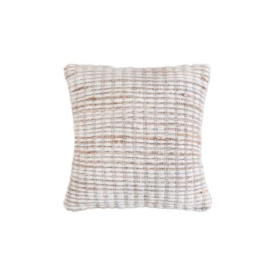 MARLENE - cuscino in lana avorio con decoro 45 x 45