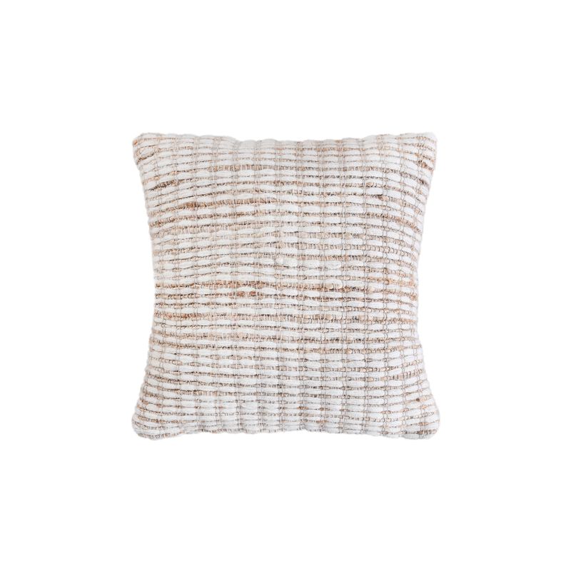 MARLENE - cuscino in lana avorio con decoro 45 x 45