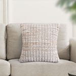 MARLENE - cuscino in lana avorio con decoro 45 x 45