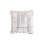 KYLE - cuscino in lana avorio con decoro 45 x 45