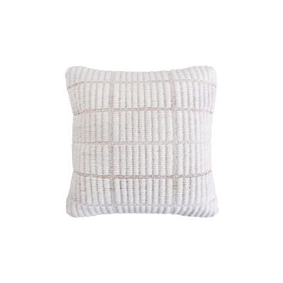 KYLE - cuscino in lana avorio con decoro 45 x 45