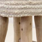 XENIA - sgabello in legno e lana 40 x 70