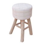 CASPER - sgabello in legno e lana 40 x 70